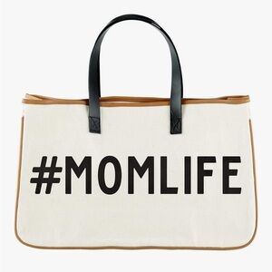 Stylish #MOMLIFE Canvas Tote Bag